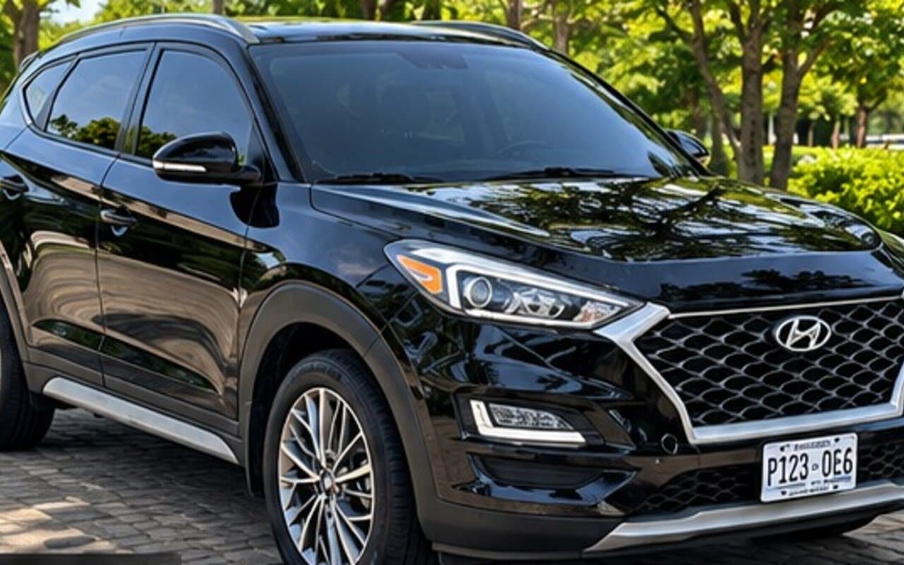 Hyundai Tucson 2019 Negra de renta en San Salvador, El Salvador — Lubbi Rent a Car